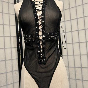 Adorable sheer one piece